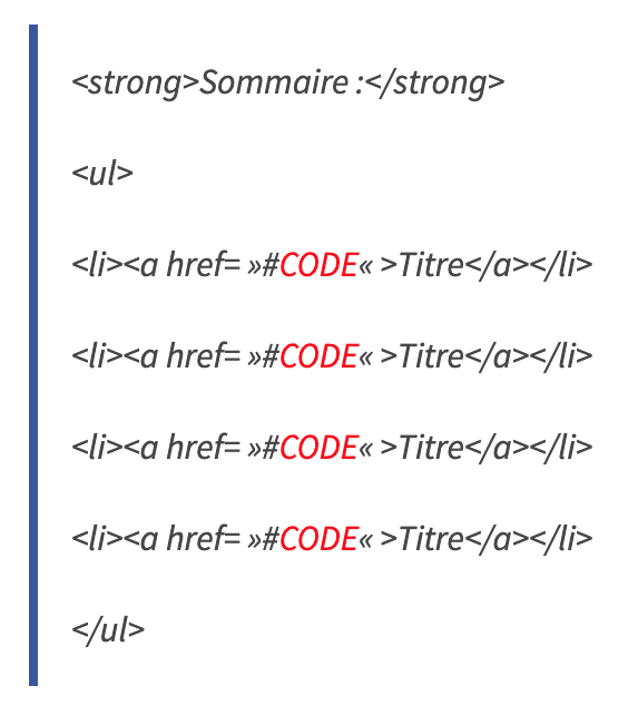 rediger-web-code-sommaire